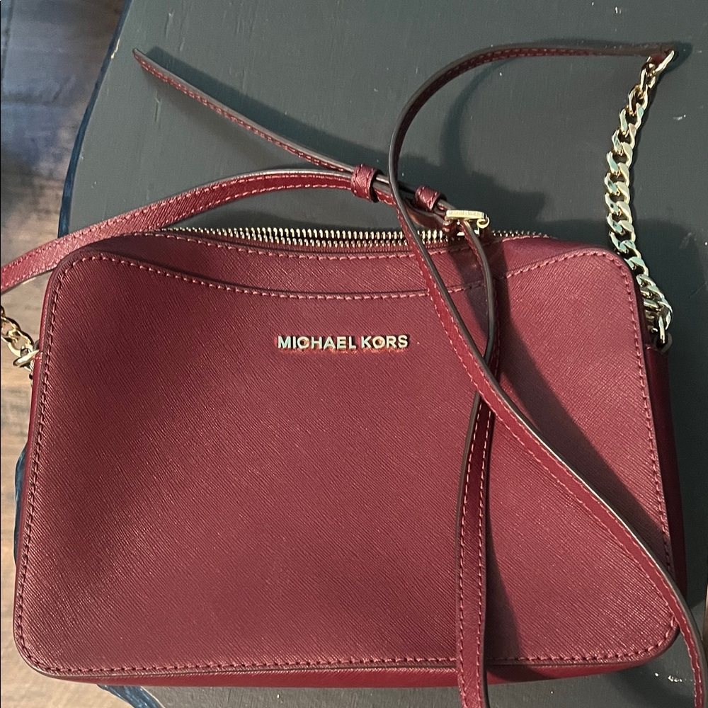 Michael Kors Wine Red Crossbody Bag